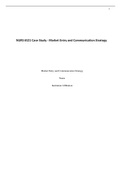 NURS 6521 Case Study - Market Entry and Communication Strategy
