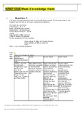 &bull; NRNP 6566 Week 4 knowledge check