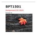 Bpt1501 assignment 03 semester 1 2023