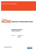 Business Fundamentals Cases - Cursustekst (bijhorende tekst bij "T-case")