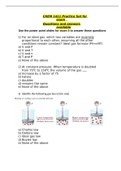 CHEM 1411 Practice Set for exam   Questions and answers available