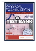 Test Bank For Seidel's Guide to Physical Examination An Interprofessional Approach 10th Edition by Jane W. Ball, Joyce E. Dains Chapter 1-26 ( Complete solutions)