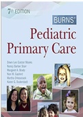 Burns Pediatric Primary Care 7th Edition Maaks Starr Brady Test Bank Chapter 1-46|Complete Guide A+