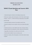 MOOC3 Exam Questions and Answers 100&percnt; Pass