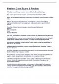 Patient Care Exam 1 Review&period;pdf