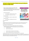 Test Bank For Wong&rsquo;s Essentials of Pediatric Nursing 11th Edition By Hockenberry Rodgers Wilson
