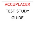 ACCUPLACER TEST STUDY GUIDE LATEST. DOWNLOAD TO SCORE A