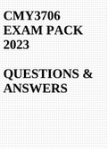 CMY3706 EXAM PACK 2023