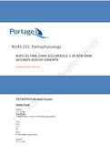   NURS 231 LATEST 2024 Pathophysiology MODULE  EXAMS.FINAL EXAMS   Portage learning FREE EXAM REVIEW (GUARANTEED PASS) 