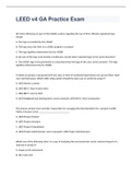 LEED v4 GA Practice Exam  2023 with 100&percnt; correct answers