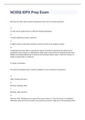 NCIDQ IDPX Prep Exam 2023 WITH 100&percnt; CORRECT ANSWERS