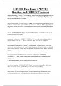 REC 2100 Final Exam UPDATED Questions and CORRECT Answers