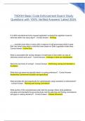 TXDOH Basic Code Enforcement Exam&sol; Study Questions with 100&percnt; Verified Answers&sol; Latest 2024&period;