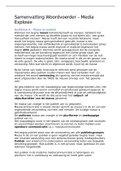 Samenvatting Woordvoerder Media-explosie - Communicatie leerjaar 1 - Cluster B