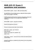 NUR 425 CC Exam 2 questions and answers&period;
