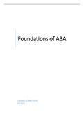 EDF 6225 Foundations of Applied Behavior Exam review