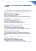 HESI LEVEL 1 EXAM QUESTIONS WITH CORRECT ANSWERS 2023&sol;2024