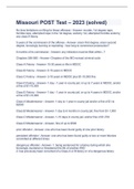 Missouri POST Test &ndash; 2023 &lpar;solved&rpar;