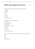 ARRT mock registry rad review exam 2023 with 100% correct answers