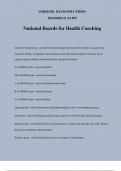 National Boards for Health Coaching