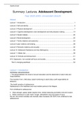 Lecture Notes Adolescent Development (AD) 2022-2023