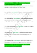 Comprehensive CRC Exam Questions and Answers &lpar;Correct and Verified&rpar; Latest 2023