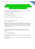 HESI Comprehensive Exit Exam WITHQUESTIONS AND ANSWERS COMPLETEAND VERIFED GRADED A+