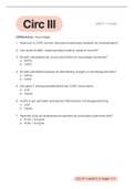 Circulatie III | week 4 | 51 oefenvragen met antwoorden