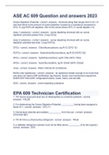 609 Certification Exam  with answers rated A+ 2023