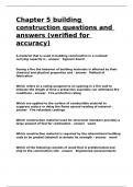 Chapter 5 building construction questions and answers &lpar;verified for accuracy&rpar;&period;