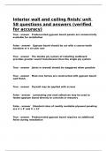 Interior wall and ceiling finish unit 58 questions and answers &lpar;verified for accuracy&rpar;&period;