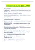 HONDROS NURS 166 EXAM COMPLETE SOLUTIONS 2023 GUIDE&vert;100&percnt; VERIFIED &period;