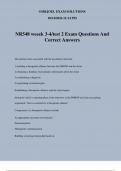 NR548 weeek 3-4&sol;test 2 Exam Questions And Correct Answers