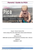 NUR 6660 WK 10 discussion parents guide to PICA