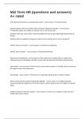 Mid Term HR &lpar;questions and answers&rpar; A&plus; rated