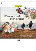 COMPLETE - Elaborated Test Bank for Personal Finance 14Ed.by Jack Kapoor, Les Dlabay, Robert J. Hughes& Melissa Hart.ALL Chapters1-19(833 pages) included and updated  for 2023