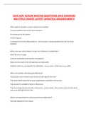 SAFE ADV SCRUM MASTER QUESTIONS AND ANSWERS MULTIPLE CHOICE LATEST UPDATE&vert;A GRADED&vert;NEW&excl;&excl;&excl;