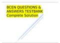 BCEN QUESTIONS & ANSWERS TESTBANK  Complete Solution