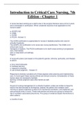 Introduction to Critical Care Nursing&comma; 7th  Edition - Chapter 1