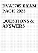 DVA3705 EXAM PACK 2023