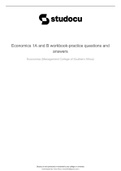 Economics 1A and B workbook-practice questions and answers 
