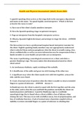 Health and Physical Assessment &lpar;Adult&rpar; Exam 2023
