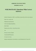 NUR 546 EXAM 1 Questions With Correct Answers&period;