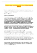 Focus on Adult Health Exam 2023 With 100 Questions and Answers