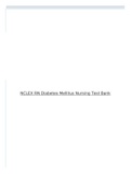 NCLEX RN Diabetes Mellitus Nursing Test Bank