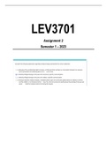 LEV3701 Assignment 2 Semester 1 2023