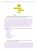 NRNP 6566 Mid-term Study Guide Week 1 to 5
