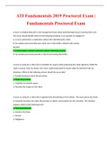 ATI Fundamentals 2019 Proctored Exam | Fundamentals Proctored Exam