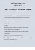 Nurs 215 labs Exam Questions 100&percnt; Solved&period;