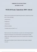 NURS 218 Exam 1 Questions 100&percnt; Solved&period;